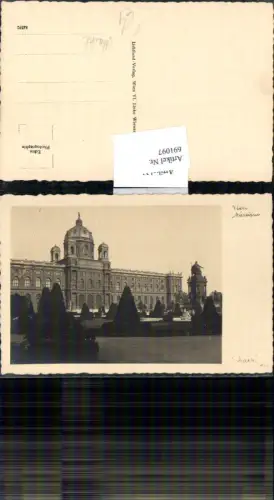 691097 Foto-AK Wien Innere Stadt Kunsthistorisches Museum pub Markl 488
