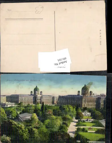 691101 Wien Innere Stadt Kunsthistorisches Museum Volksgarten Hofmuseen
