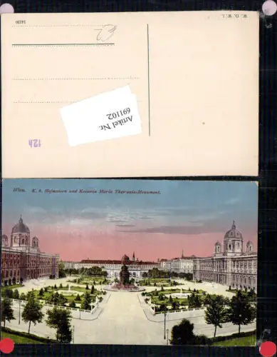 691102 Wien Innere Stadt Kunsthistorisches Museum Hofmuseen