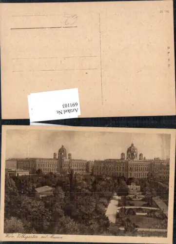 691103 Wien Innere Stadt Kunsthistorisches Museum Volksgarten
