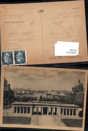 691107 Wien Innere Stadt Kunsthistorisches Museum Burgtor gel.n. Plauen Vogtland