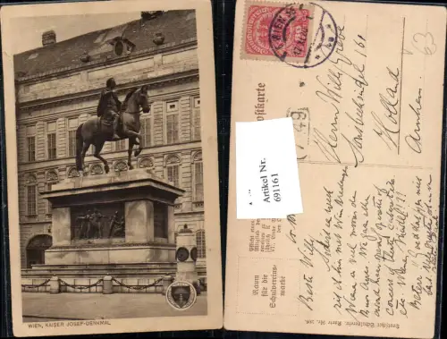 691161 Wien Innere Stadt Kaiser Josef Denkmal Deutscher Schulverein 206