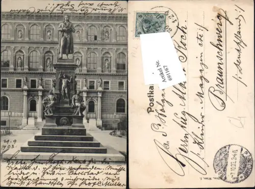 691167 Wien Innere Stadt Schiller Monument pub A. Böhm 107