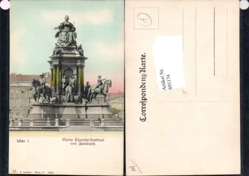 691174 Wien Innere Stadt Maria Theresia Denkmal v. Zumbusch