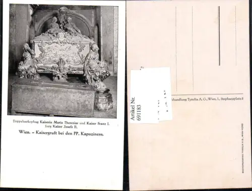 691183 Wien Innere Stadt Kaisergruft Gruft Sarkophag Maria Theresia II Kaiser Franz