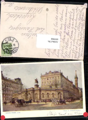 695908 Künstler AK Erwin Pendl Wien Albrechtsrampe gel Aussee Lupitsch