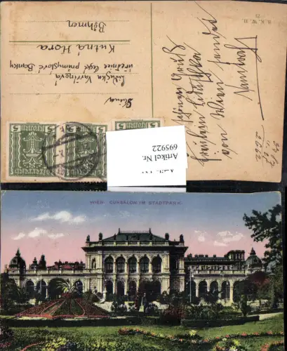 695922 Wien Cursalon Stadtpark gel Kutna Hora