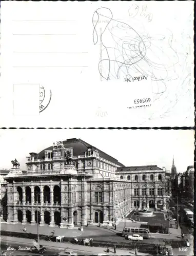 695953 Wien Theater Oper Staatsoper Bus Autobus
