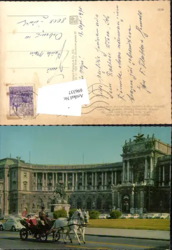 696337 Wien VW Käfer Fiaker Pferde Neue Hofburg