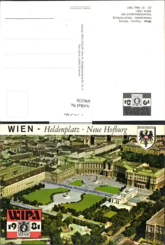 696338 Wien Heldenplatz Hofburg Fliegeraufnahme
