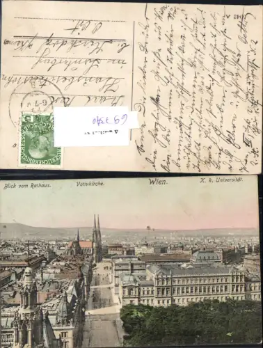 697340 Wien Alsergrund Universität Rathaus Votivkirche gel Lauterbach Kirchdorf a. Krems