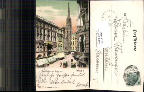 697405 Wien Stephansdom Graben Tram Hotel pub Ledermann 209 C