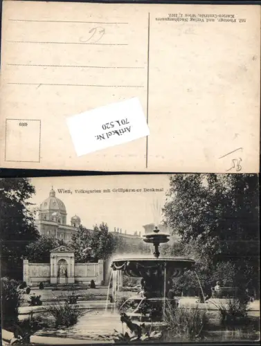 701520 Wien Volksgarten Grillparzer Denkmal