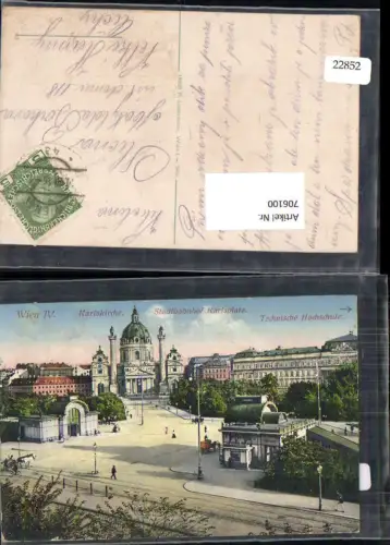 706100 Wien Neubau Karlsplatz Karlskirche Hochschule