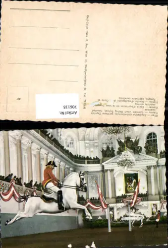 706118 Wien Spanische Hofreitschule Lipizzaner Pferd