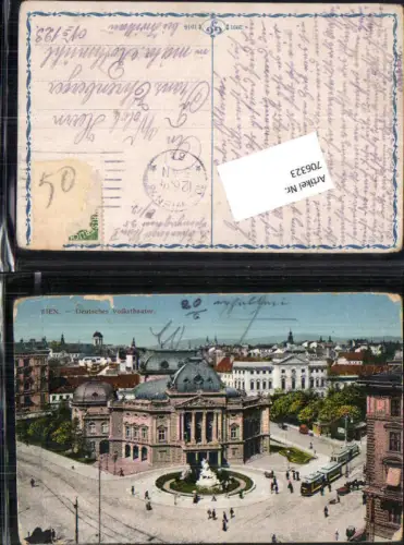 706323 Wien deutsches Volkstheater Theater gel Rothmühl Zwittau Böhmen