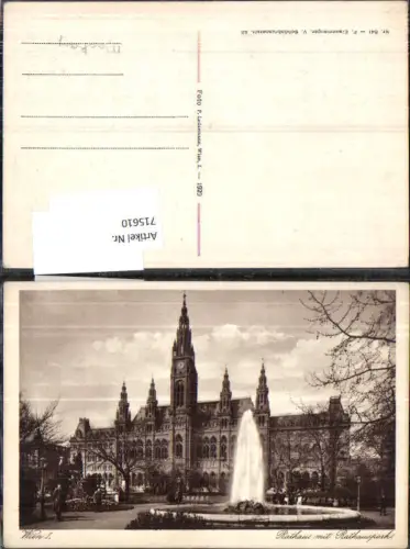 715610 Wien Innere Stadt Rathaus