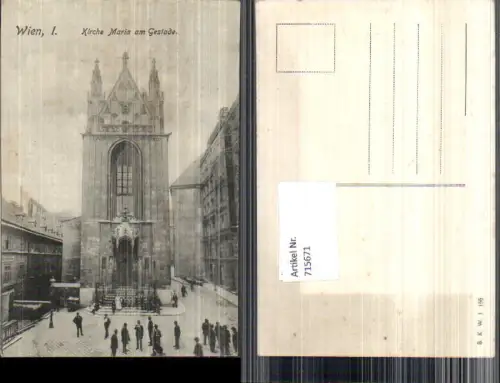 715671 Wien Kirche Maria am Gestade pub B.K.W.I. 156