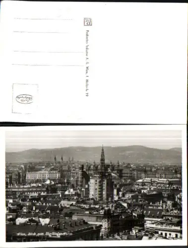 716205 Foto AK Wien Blick v. St Stefansturm Stephansdom