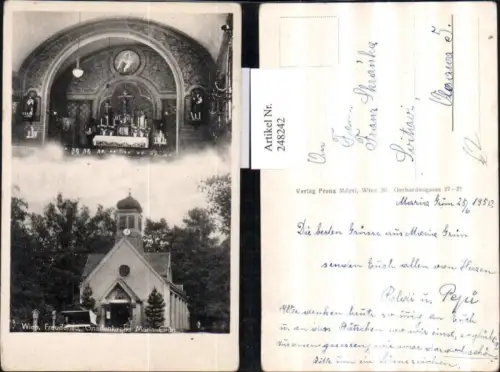 248242,Wien Simmering Freudenau Gnadenkirche Kirche Maria Grün Innenansicht Mehrbildkarte