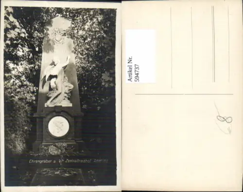 594737,Foto Ak Wien Simmering Zentralfriedhof Ehrengräber Amerling Vienna