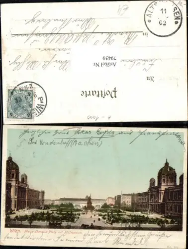 79459,Wien 12 Meidling Maria Theresia Platz mit Hofmuseum