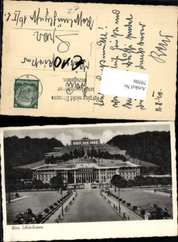 79506,Wien 13 Hietzing Schönbrunn Schloss und Gloriette