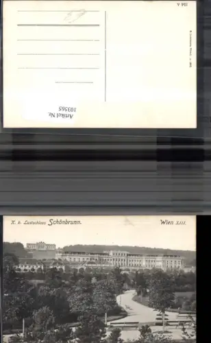 103565,Wien Hietzing Lustschloss Schönbrunn