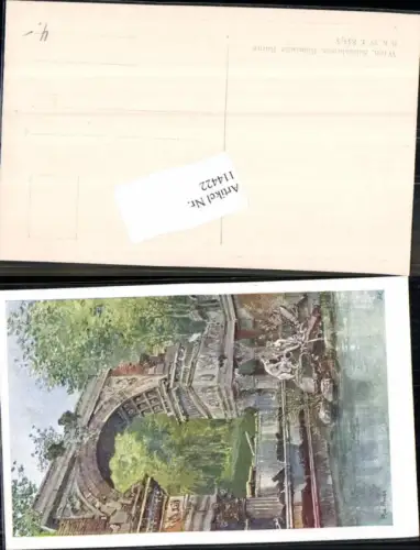 114422,Wien 13 Hietzing R. Preuss sign. Schönbrunn Römische Ruine
