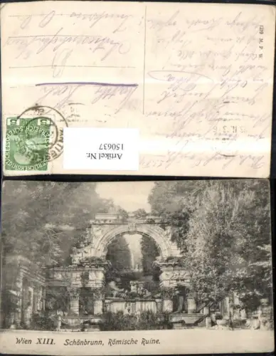 150637,Wien Hietzing Schönbrunn Römische Ruine 1913