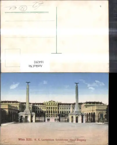 164292,Wien 13 Hietzing Schönbrunn Haupteingang Schloß