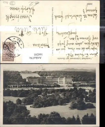 164295,Wien 13 Hietzing Schönbrunn m. Gloriette Gesamtansicht 1925
