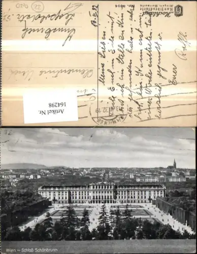 164298,Wien 13 Hietzing Schönbrunn Ansicht v. Gloriette Park