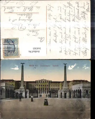 164305,Wien 13 Hietzing Schönbrunn Haupteingang 1921
