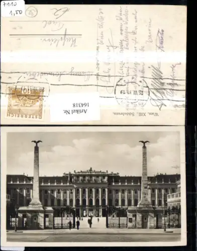164318,Wien 13 Hietzing Schönbrunn Haupteingang 1931