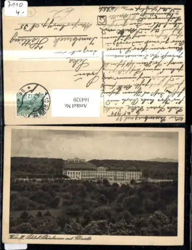 164320,Wien 13 Hietzing Schönbrunn m. Gloriette Gesamtansicht 1934