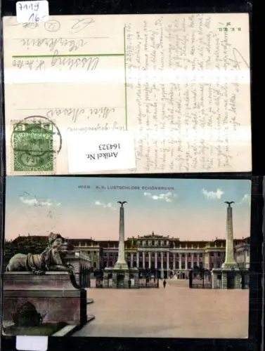 164323,Wien 13 Hietzing Schönbrunn Haupteingang Denkmal 1915