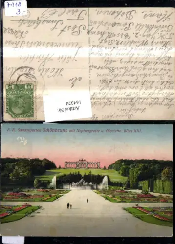 164324,Wien 13 Hietzing Schönbrunn m. Neptungrotte u. Gloriette