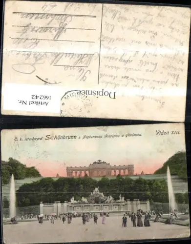 166242,Wien 13 Hietzing Schönbrunn Gloriette m. Personen
