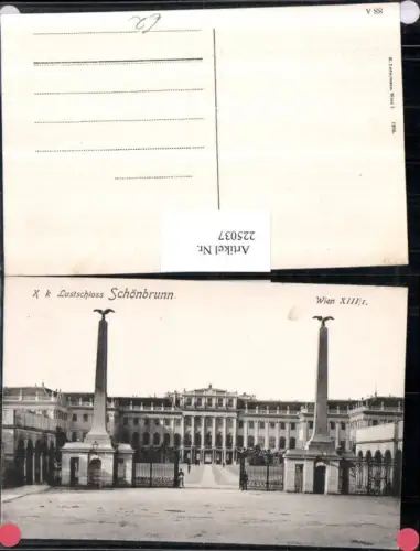 225037,Wien Hietzing K. k. Lustschloss Schönbrunn