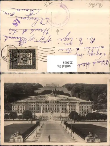 225068,Wien Hietzing Schloss Schönbrunn Totale m. Gloriette