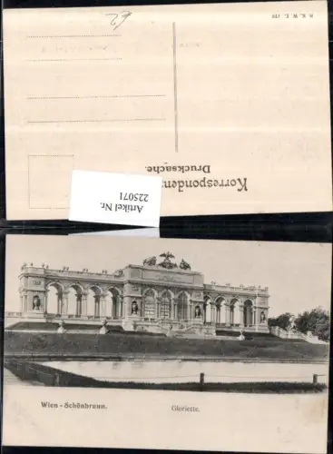 225071,Wien Hietzing Schönbrunn Gloriette