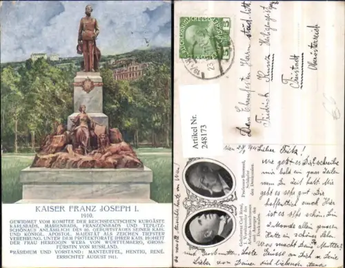 248173,Wien Hietzing Kaiser Franz Josef 1 Denkmal Staute
