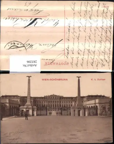 285206,Wien Hietzing Schönbrunn K. k. Schloss Obelisken
