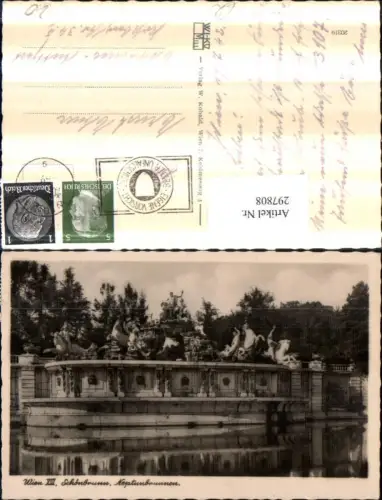 297808,Wien Hietzing Schönbrunn Neptunbrunnen Brunnen