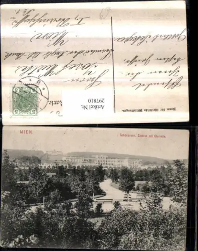 297810,Wien Hietzing Schönbrunn Schloss m. Gloriette