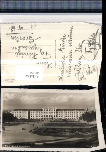 331053,Wien Hietzing Schloss Schönbrunn m. Garten