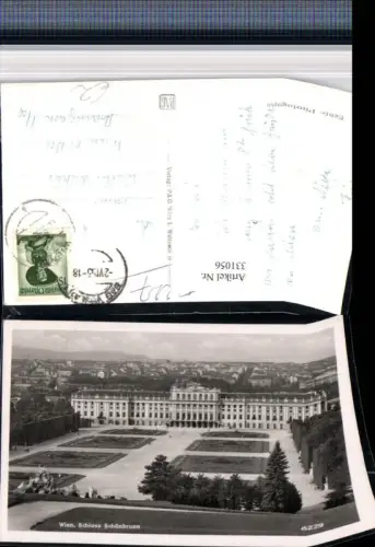 331056,Wien Hietzing Schloss Schönbrunn m. Garten