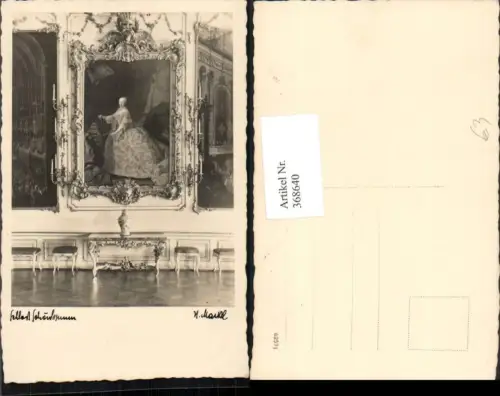 368640,Foto AK Wien Hietzing Schloss Schönbrunn Maria Theresia Gemälde pub H. Markl