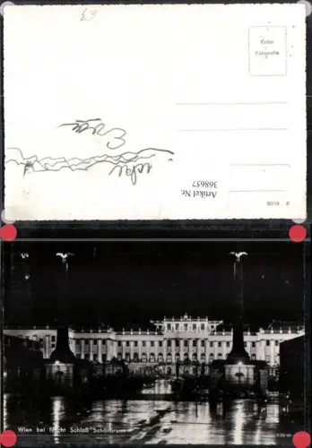 368657,Wien Hietzing b. Nacht Schloss Schönbrunn
